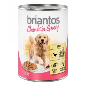 20 + 4 gratis! Briantos Chunks w sosie, 24 x 415 g - Kurczak i marchewka