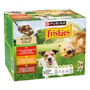 Friskies Adult w sosie z wołowiną, kurczakiem i jagnięciną - 24 x 85 g