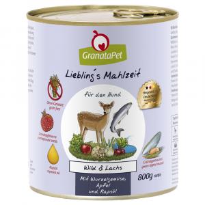 GranataPet Liebling's Mahlzeit, 6 x 800 g - Dziczyzna i łosoś