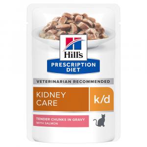 Hill’s Prescription Diet k/d Kidney Care - Łosoś, 12 x 85 g