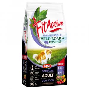 FitActive Pure Hypoallergenic, dziczyzna i owoce dzikiej róży - 2 x 12 kg