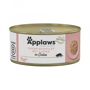 30% taniej! Applaws, karma mokra, 18 x 70 g W galarecie, tuńczyk i łosoś