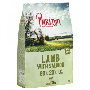 Purizon Adult, jagnięcina i łosoś, bez zbóż - 4 x 1 kg