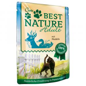 Korzystny pakiet Best Nature Cat Adult, 32 x 85 g - Dziczyzna, kaczka i makaron