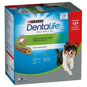 PURINA Dentalife, codzienna pielęgnacja zębów dla średnich psów - 24 sztuki (8 x 69 g)