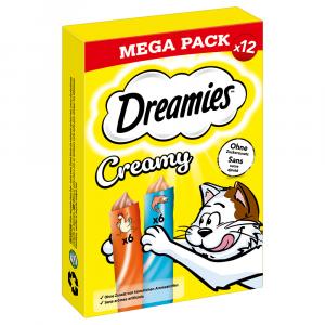 Dreamies Creamy Snacks, kurczak i łosoś - 84 x 10 g