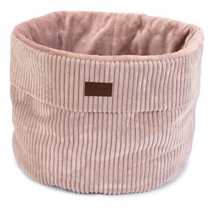 Designed by Lotte, koszyk dla kota Ribbed - ok. Ø 50 x wys. 35 cm, różowy