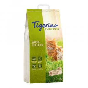 Tigerino Plant-Based, żwirek na bazie drewna - zapach drewna, nieperfumowany - 30 l (8 kg)