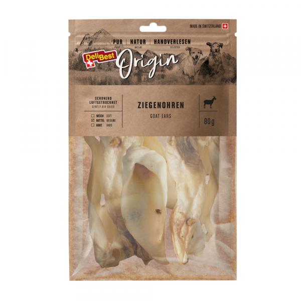 DeliBest Origin uszy kozie - 2 x 80 g