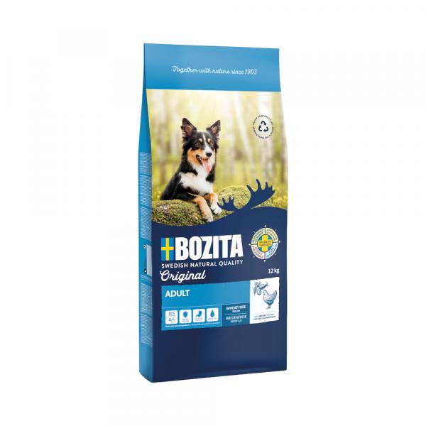 10 + 2 kg gratis! Bozita Original, karma sucha, 12 kg - Adult, kurczak - bez pszenicy