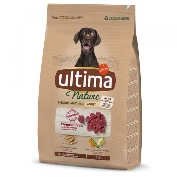 Ultima Nature Medium - Maxi, jagnięcina - 3 kg