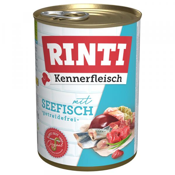 Megapakiet RINTI Kennerfleisch, 24 x 400 g - Ryba morska