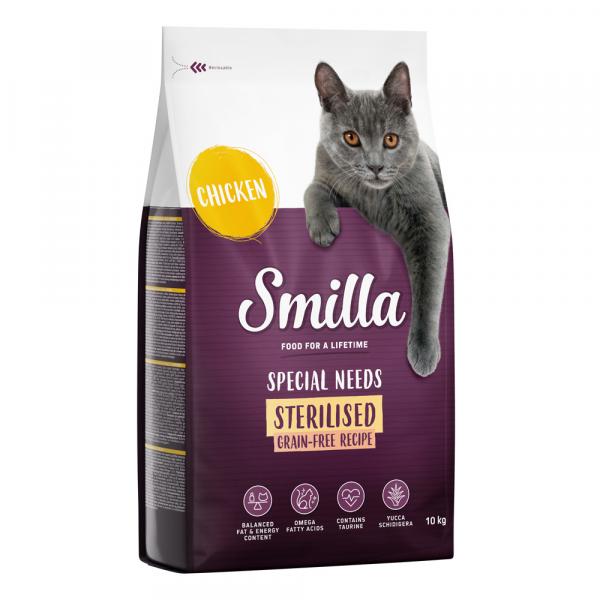 Smilla Sterilised z kurczakiem, bez zbóż - 2 x 10 kg