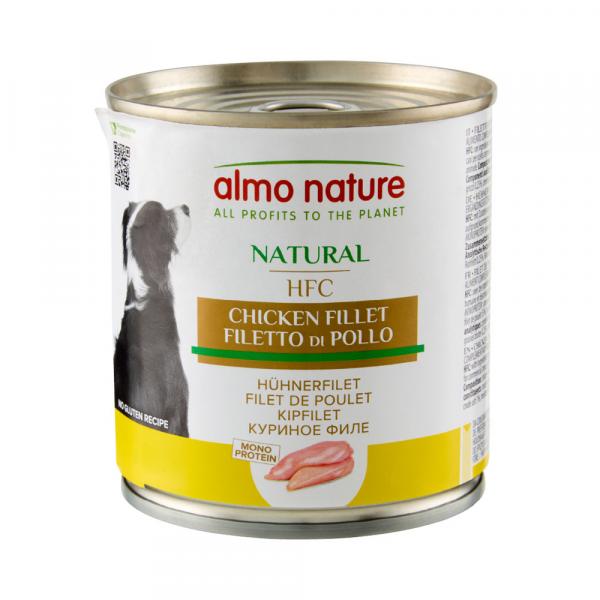 15% taniej! Almo Nature HFC, karma mokra dla psa, 6 x 280 / 6 x 290 g - Filet z kurczaka, 6 x 280 g