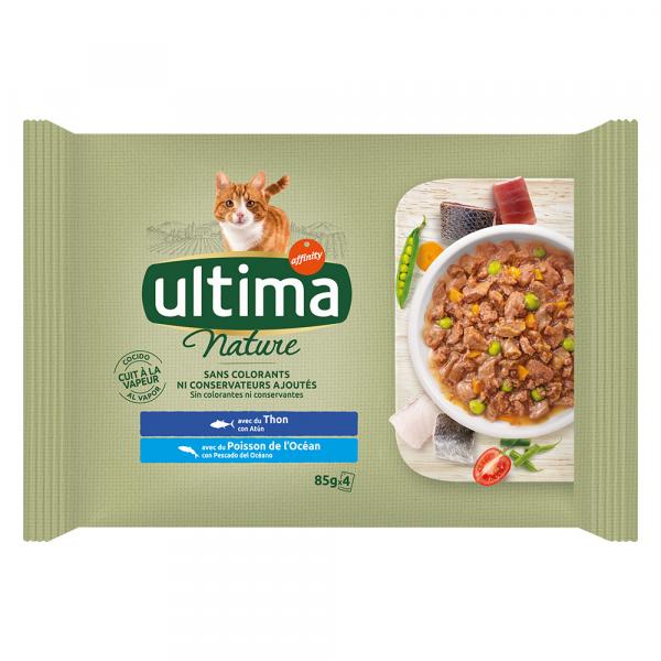 Ultima Cat Nature, 4 x 85 g - Tuńczyk i ryby oceaniczne