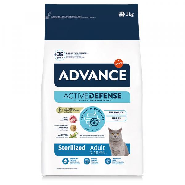 Advance Cat Sterilized, indyk - 2 x 3 kg