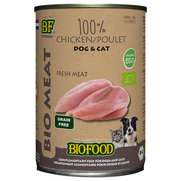 BF Petfood Organic, kurczak - 400 g