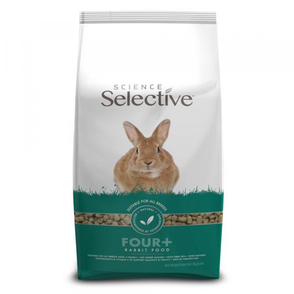 20% taniej! Science Selective, pokarm dla królików, różne rodzaje - 4 +, 3 kg