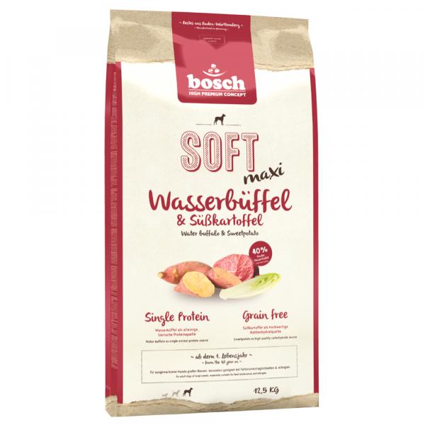 Bosch HPC Soft Maxi, bawół wodny i słodki ziemniak - 2 x 12,5 kg
