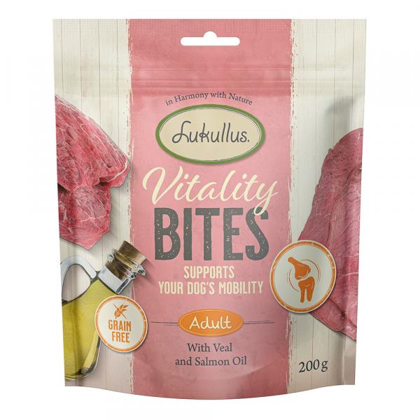 Wsparcie dla mobilności: Lukullus Vitality Bites, cielęcina (bez zbóż) - 200 g