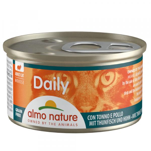 Korzystny pakiet Almo Nature Daily Menu, 12 x 85 g - Mus z tuńczykiem i kurczakiem