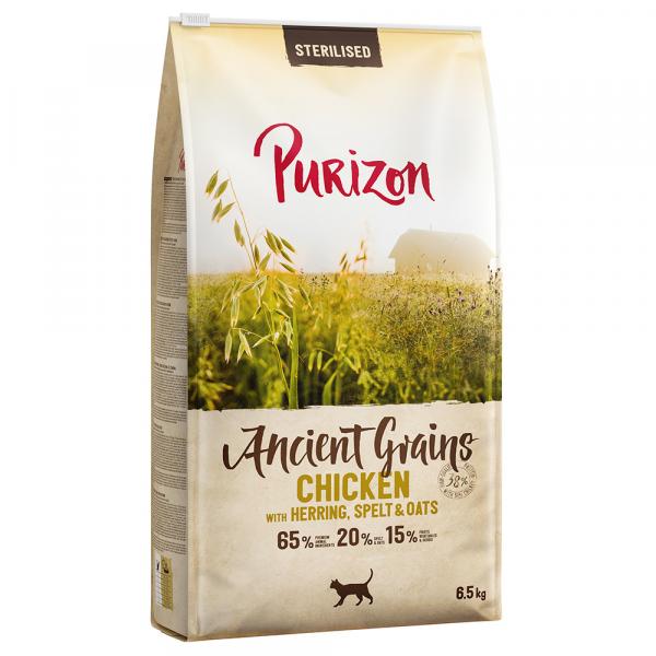 Purizon Adult Sterilised, kurczak z rybą - prazboża - 6,5 kg