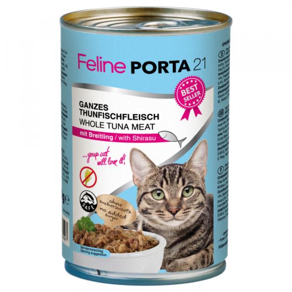 Korzystny pakiet Feline Porta 21, 12 x 400 g - Tuńczyk ze szprotkami