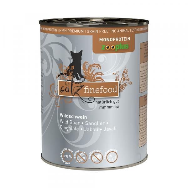 Pakiet mieszany catz finefood karma mokra monoproteinowa zooplus, 24 x 400 g - Dziczyzna