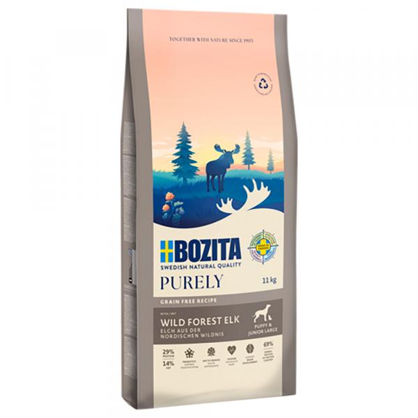 Bozita Dog Purely Grain Free Puppy & Junior Large, łoś - 11 kg