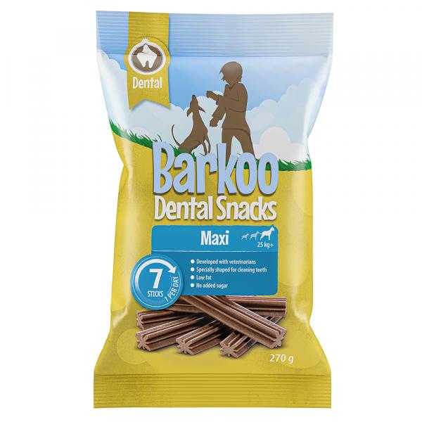 Barkoo Dental Snacks - Dla dużych psów, 270 g, 7 szt.