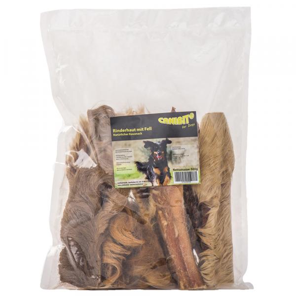 Caniland skóra wołowa z sierścią - 500 g