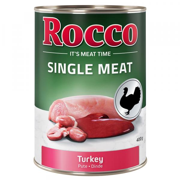 Rocco Single Meat, 6 x 400 g - Indyk