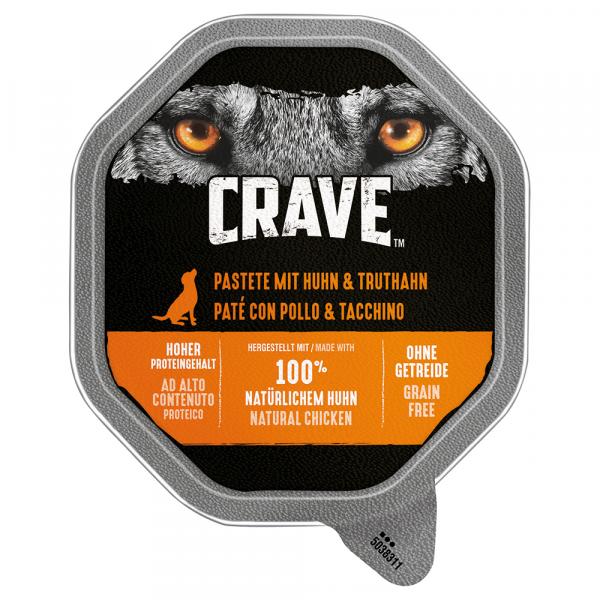 Crave Adult paszteciki dla psa - Kurczak i indyk, 150 g