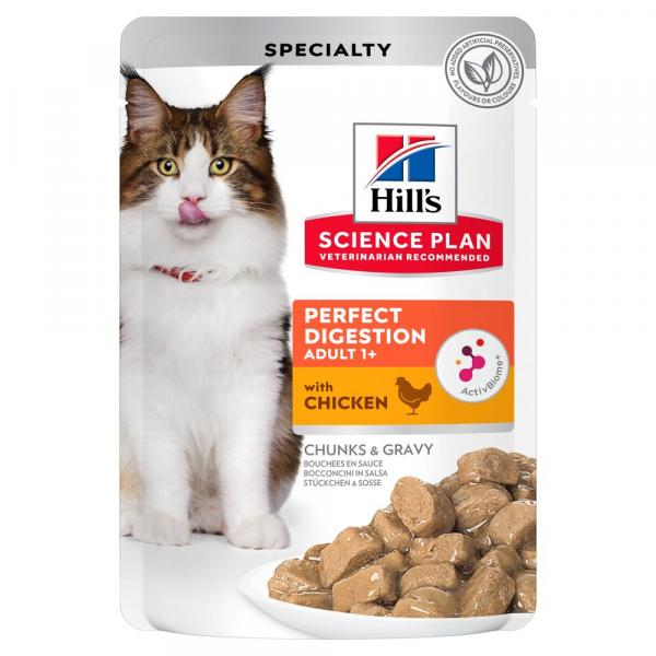 Hill's Science Plan Adult Perfect Digestion, trawienie - Kurczak, 48 x 85 g