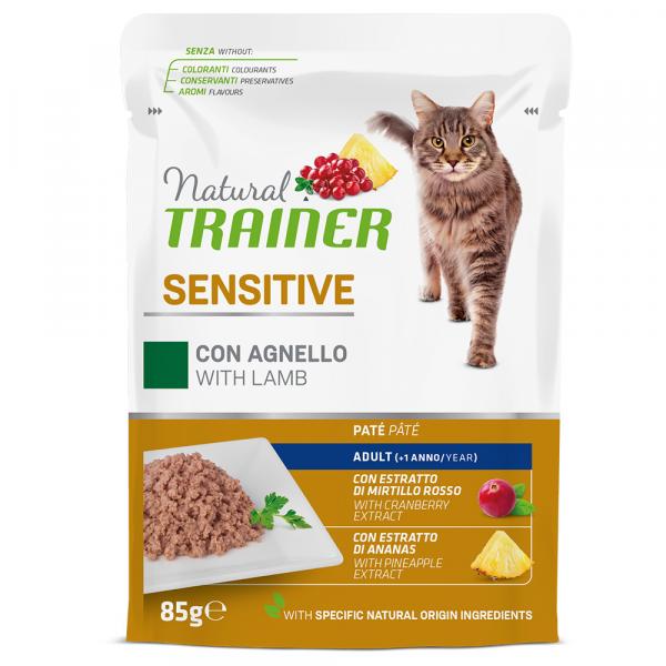 Natural Trainer Sensitive Adult, z jagnięciną - 12 x 85 g