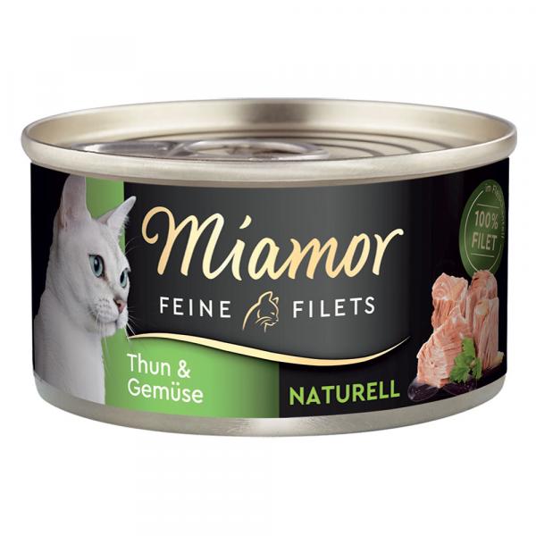 Megapakiet Miamor Feine Filets Naturelle, 24 x 80 g - Tuńczyk z warzywami