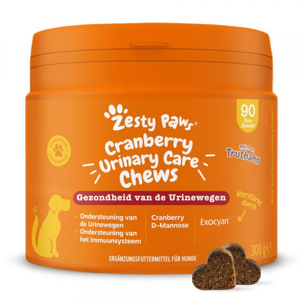 Zesty Paws Urinary Care Chews, z żurawiną - 2 x 90 tabletek do żucia