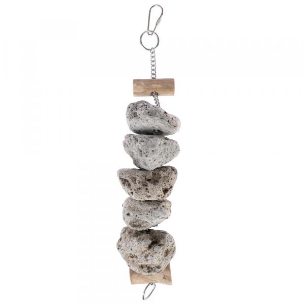 TIAKI zabawka dla ptaków, kamienny blok - ok. Ø 6 x dł. 30 cm