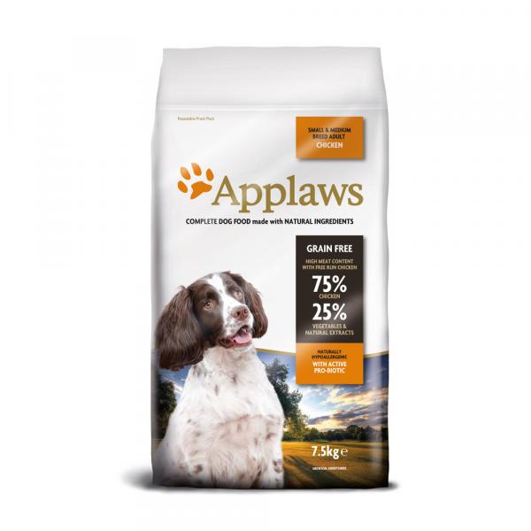 Applaws Adult Small & Medium Breed, kurczak - 7,5 kg