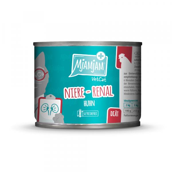 MjAMjAM VetCat Niere - Renal, 6 x 200 g - Kurczak