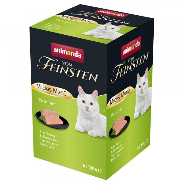 Megapakiet animonda vom Feinsten Mildes Menu Adult, 36 x 100 g - Indyk