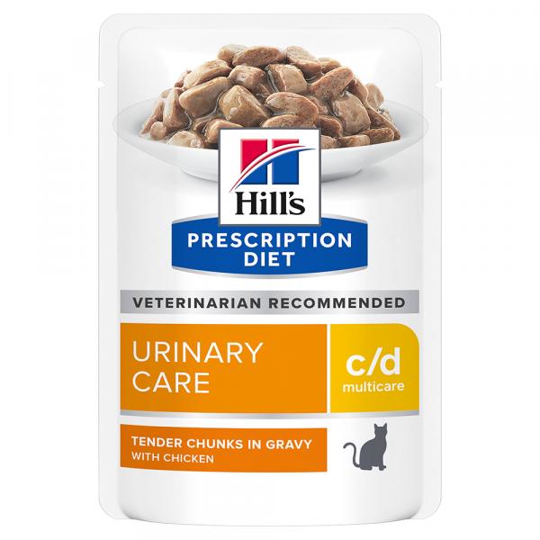 Hill's Prescription Diet c/d Multicare Urinary Care, kurczak w sosie - 12 x 85 g