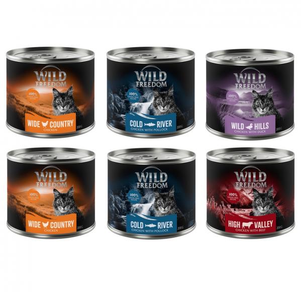 Wild Freedom Adult, 12 x 200 g - Pakiet mieszany II