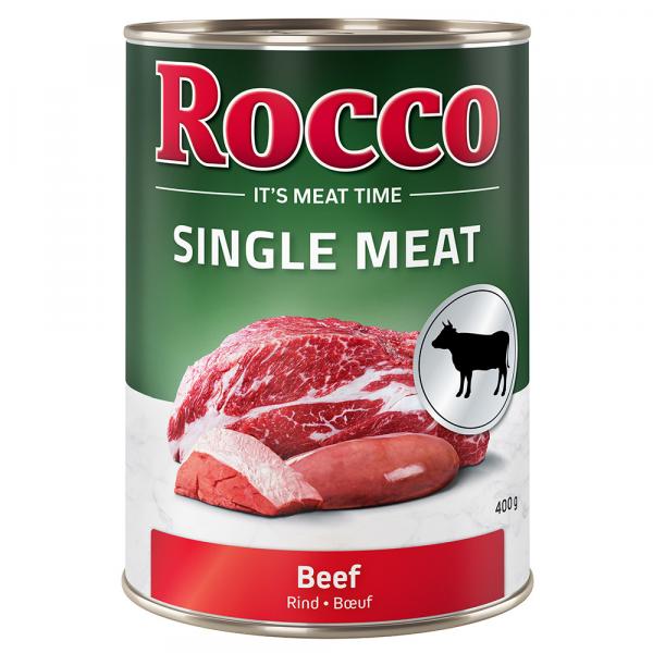 Megapakiet Rocco Single Meat, 24 x 400 g - Wołowina