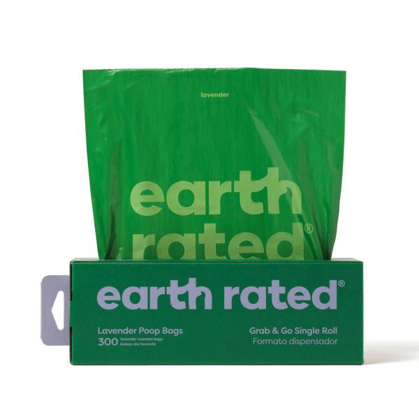 Earth Rated 300 worków na psie odchody w pudełku - Lawenda