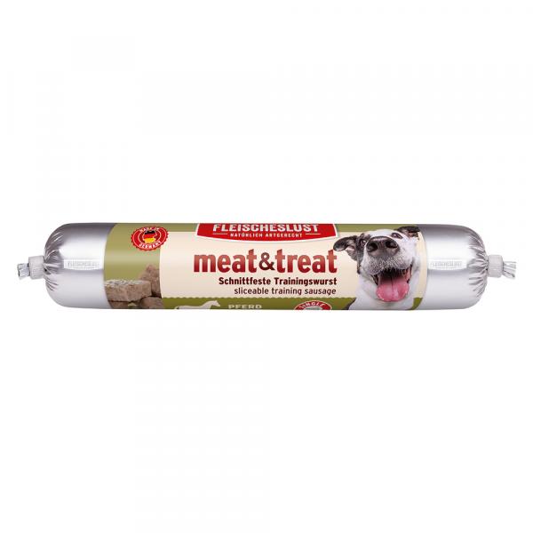 Fleischeslust Meat & Treat, kiełbaska treningowa - Konina, 80 g