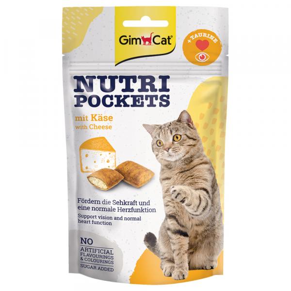 GimCat Nutri Pockets, z serem - 6 x 60 g
