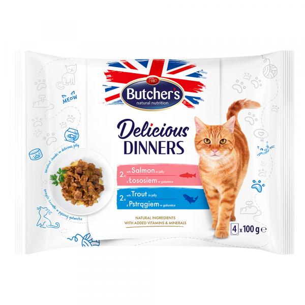 Megapakiet Butcher's Delicious Dinners, 64 x 100 g - Pakiet mieszany II