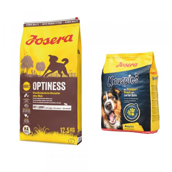 Josera: karma sucha dla psa, 12,5 kg + Knuspies, przysmak dla psa, 900 g gratis! - Optiness