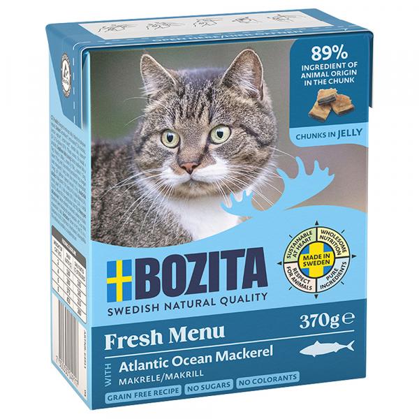 20% taniej! Bozita Tetra, karma mokra, 6 x 370 g - W galarecie, makrela